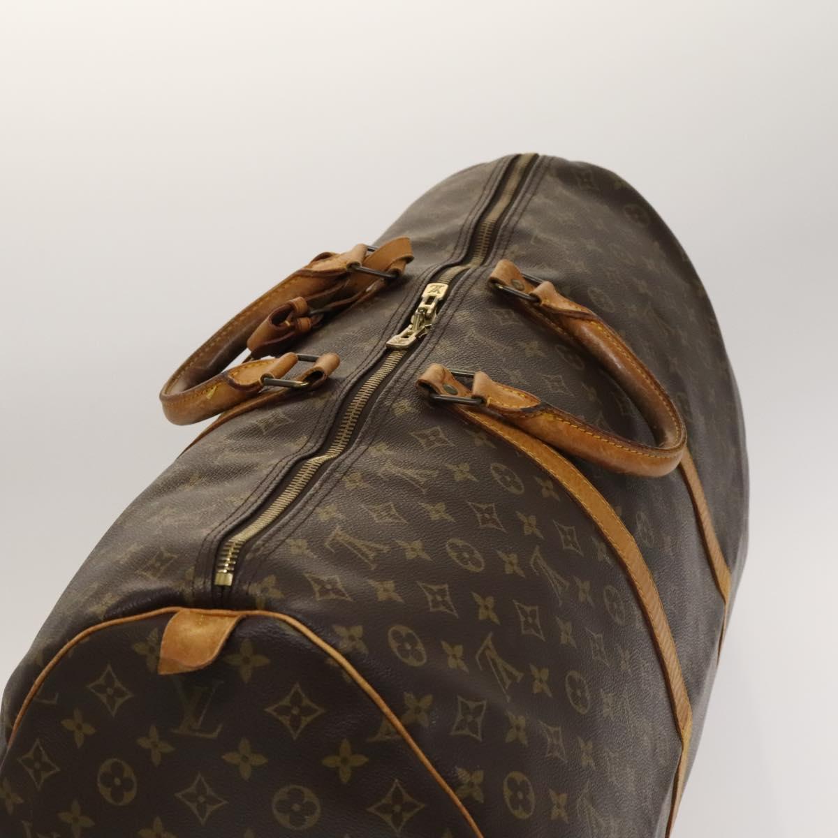 LOUIS VUITTON Monogram Keepall 60 Boston Bag M41422 LV Auth ar13733