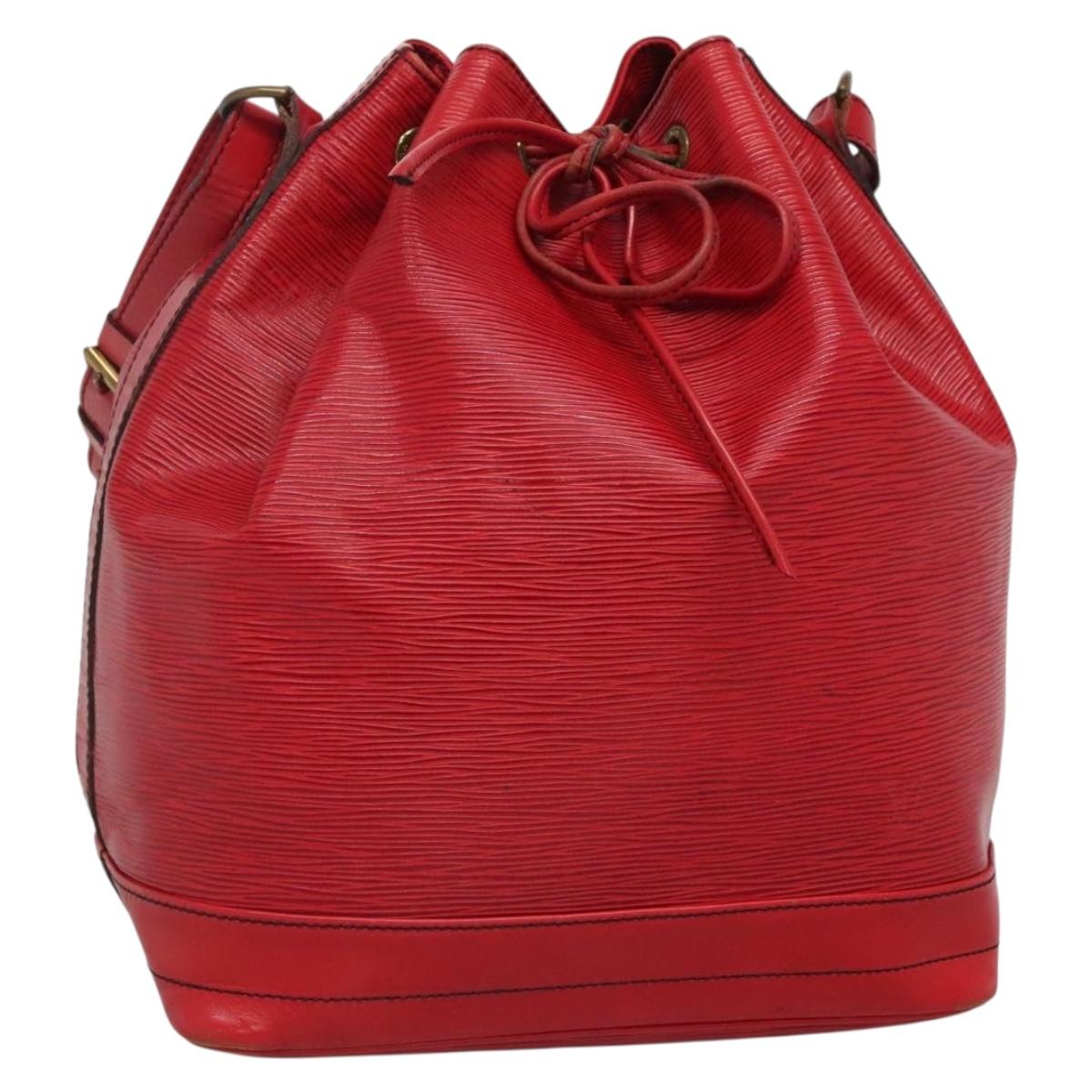 LOUIS VUITTON Epi Noe Shoulder Bag Red M44007 LV Auth ar13738