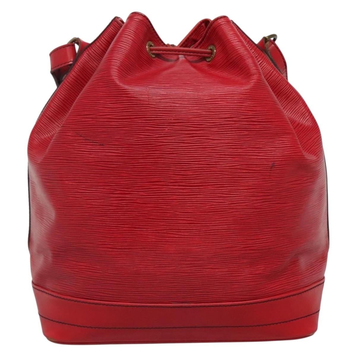 LOUIS VUITTON Epi Noe Shoulder Bag Red M44007 LV Auth ar13738