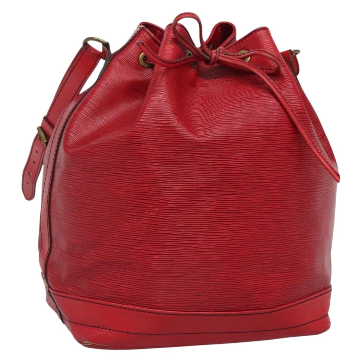 LOUIS VUITTON Epi Noe Shoulder Bag Red M44007 LV Auth ar13739