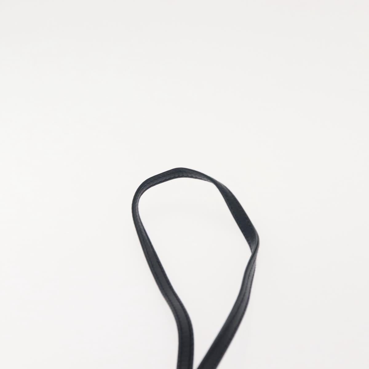 Salvatore Ferragamo Vala Shoulder Bag Leather Navy Gold Auth ar13751