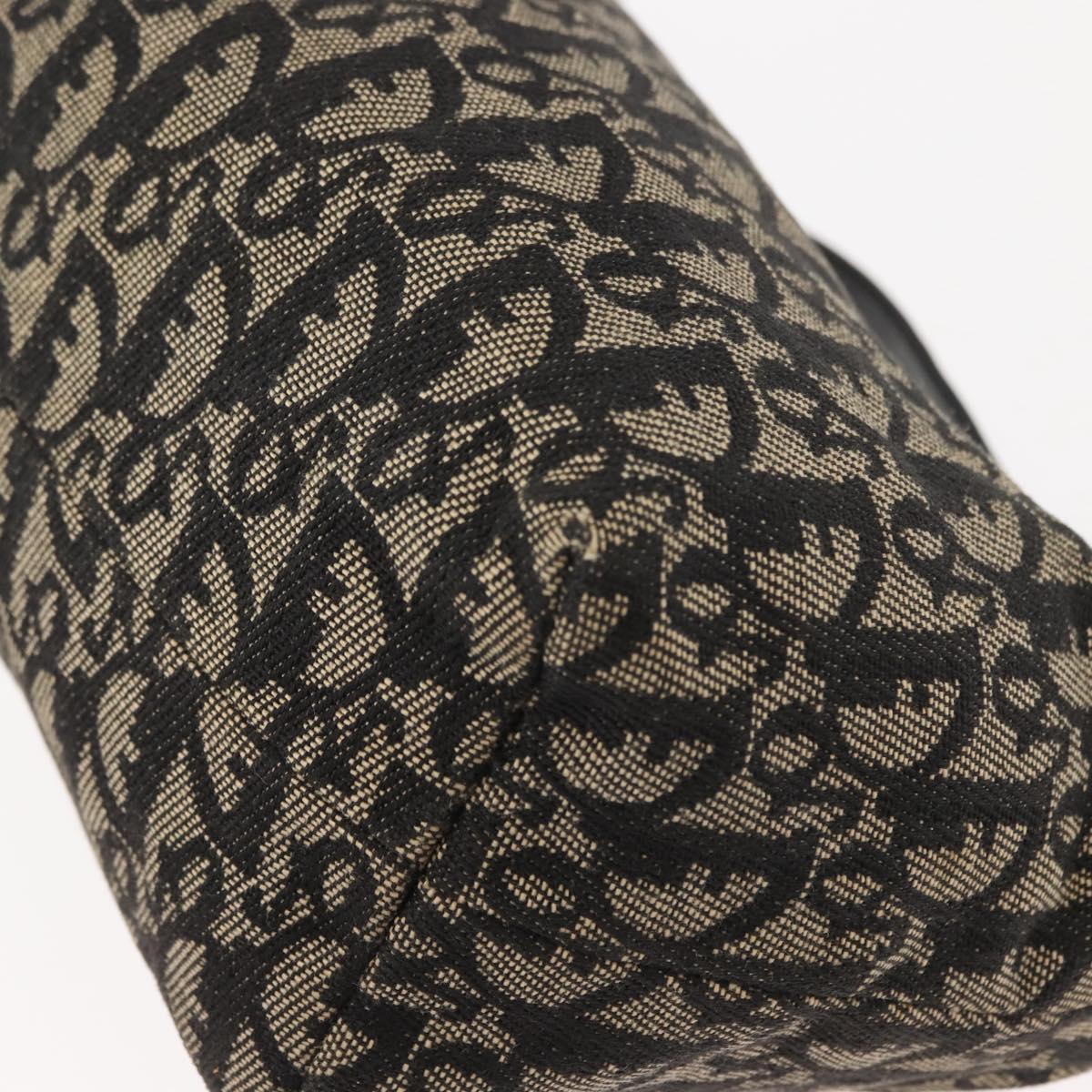 Christian Dior Trotter Canvas Hand Bag Navy Auth ar13752