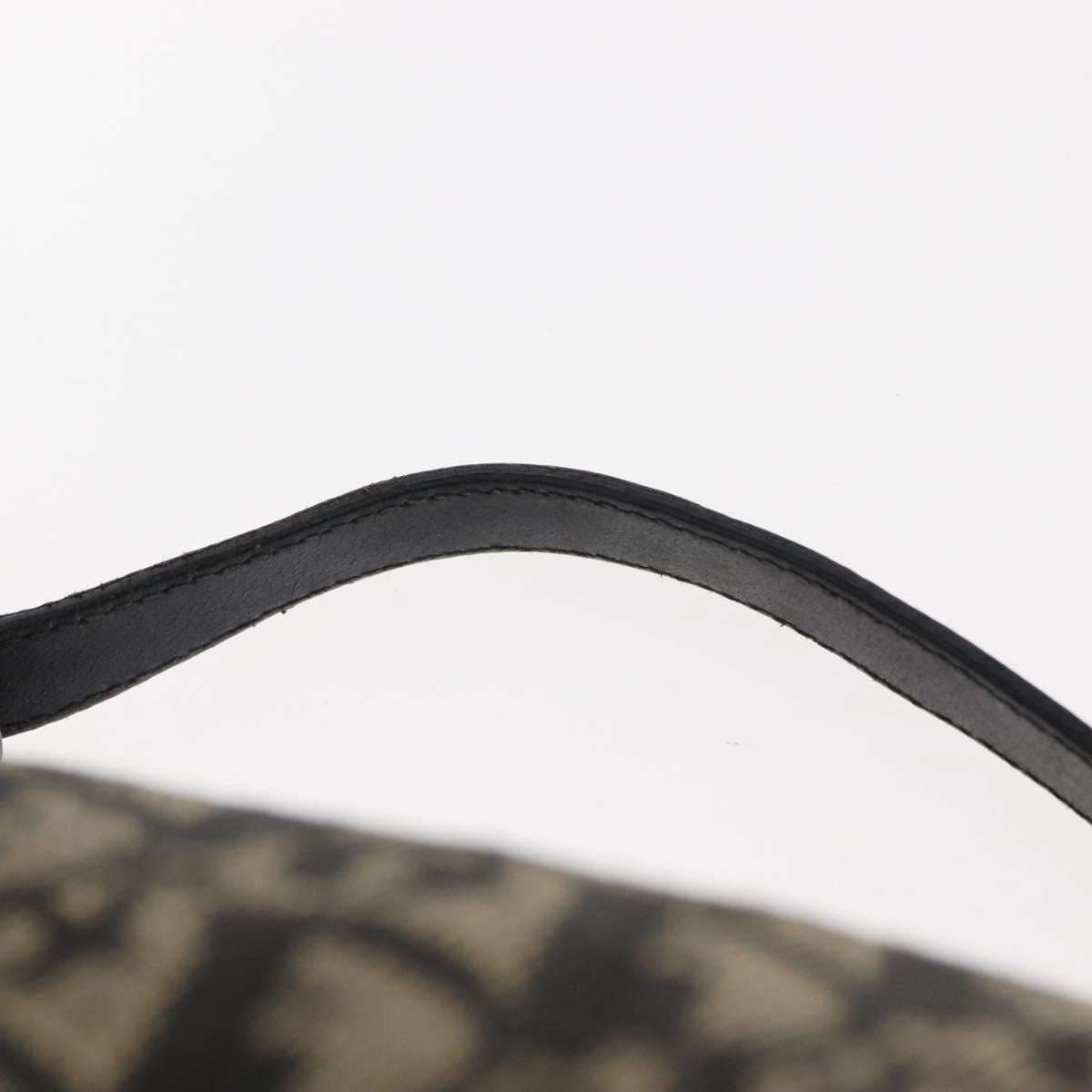 Christian Dior Trotter Canvas Hand Bag Navy Auth ar13752