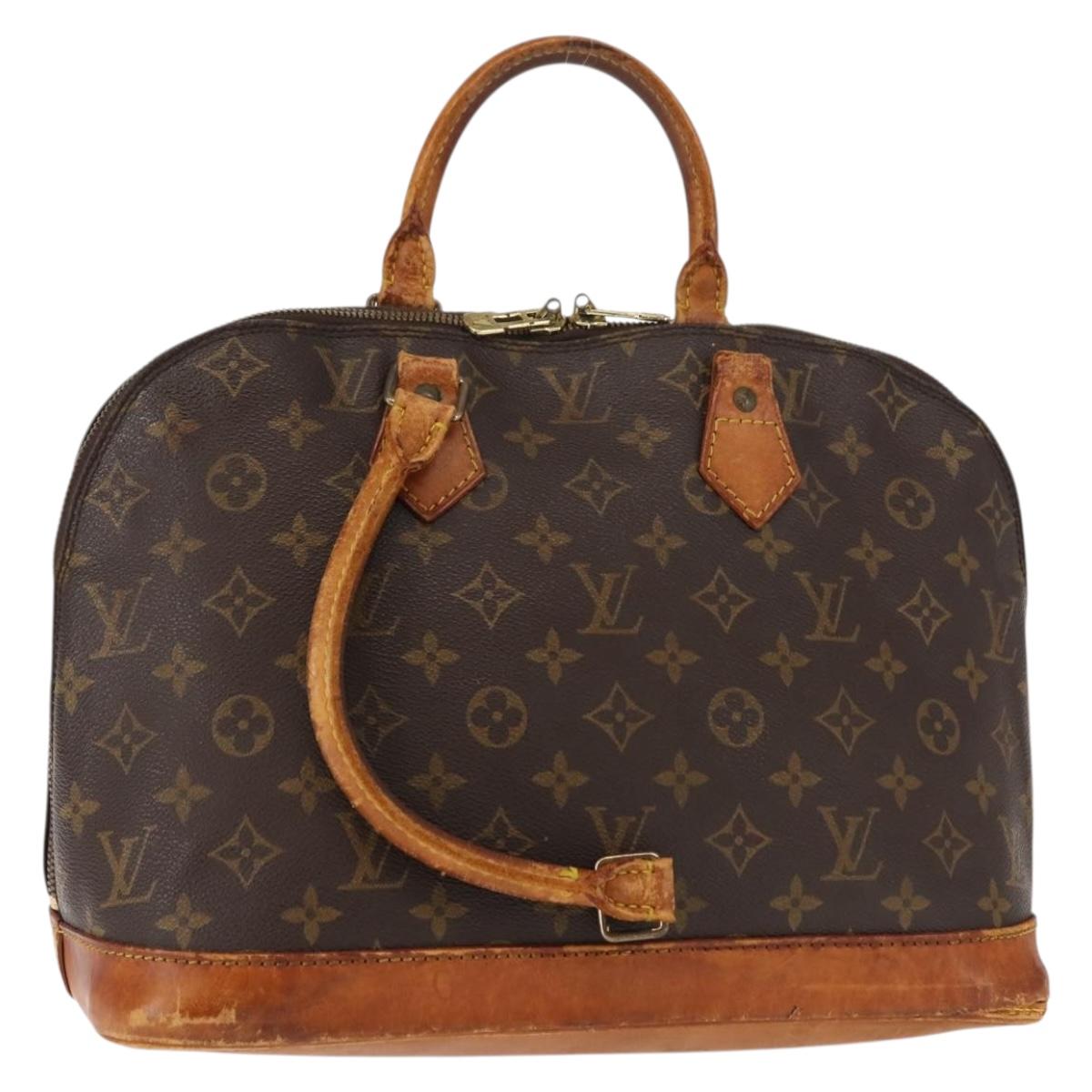 LOUIS VUITTON Monogram Alma Hand Bag M51130 LV Auth ar13761