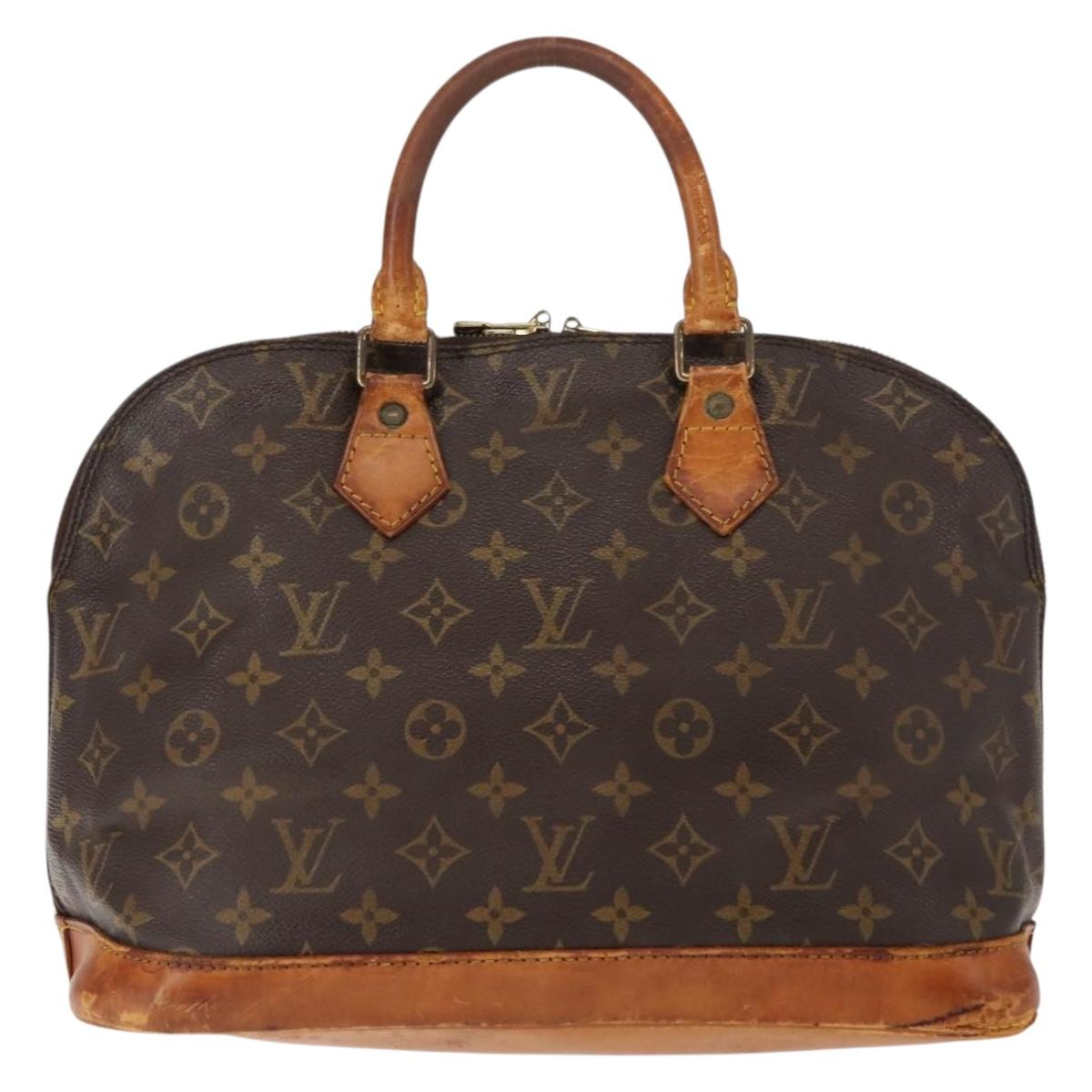 LOUIS VUITTON Monogram Alma Hand Bag M51130 LV Auth ar13761