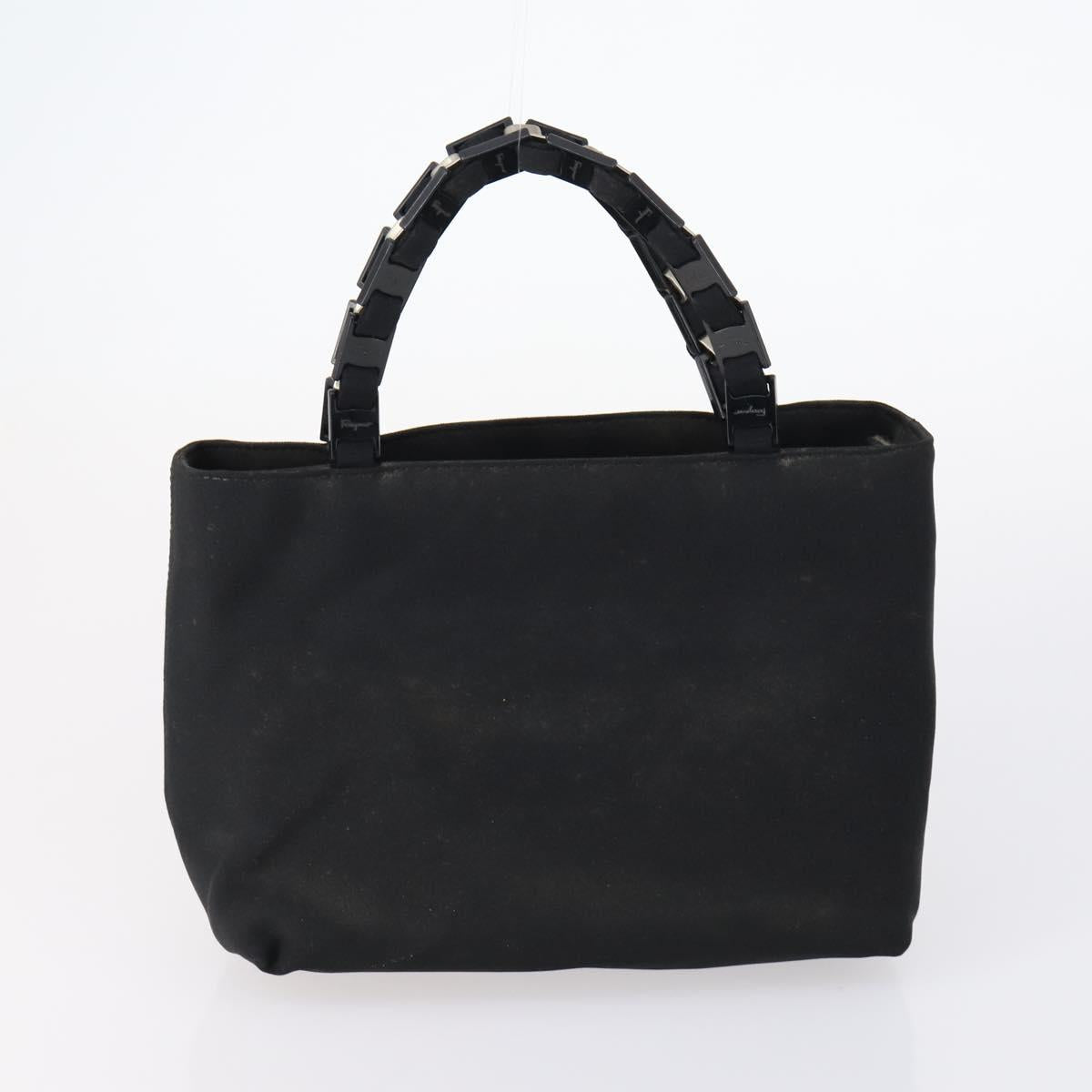 Salvatore Ferragamo Vala Bag Leather Canvas 3Set Black Auth ar13765