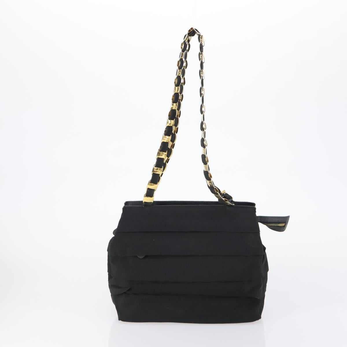 Salvatore Ferragamo Vala Bag Leather Canvas 3Set Black Auth ar13765