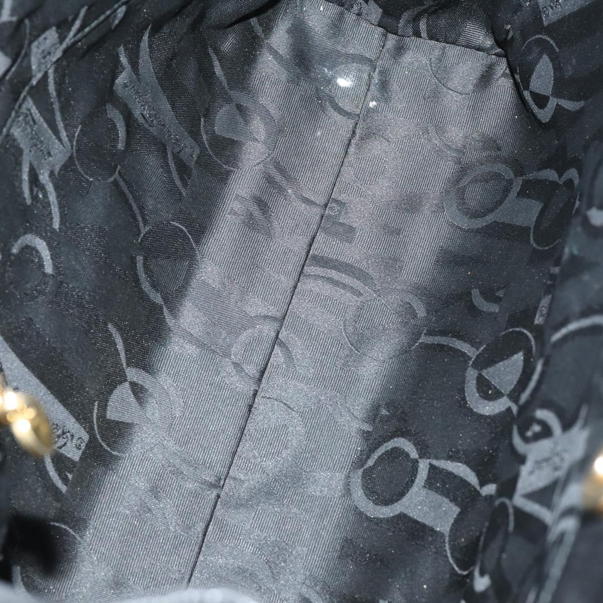 Salvatore Ferragamo Vala Bag Leather Canvas 3Set Black Auth ar13765