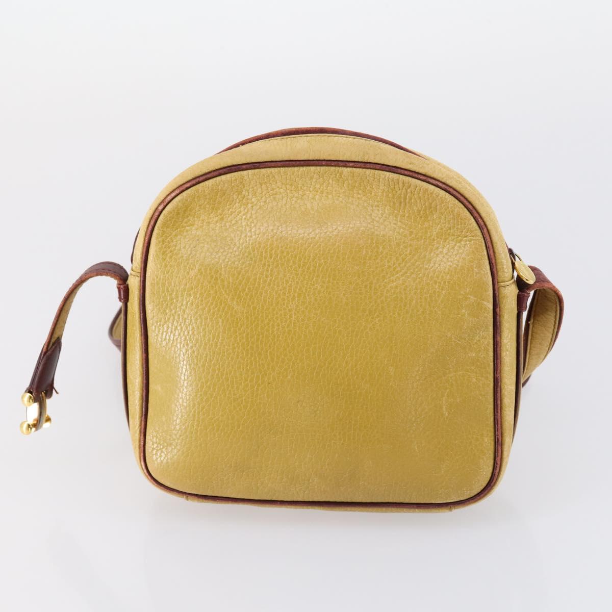 CARTIER Must Line Clutch Bag Leather 3 Set Bordeaux Black beige Auth ar13766