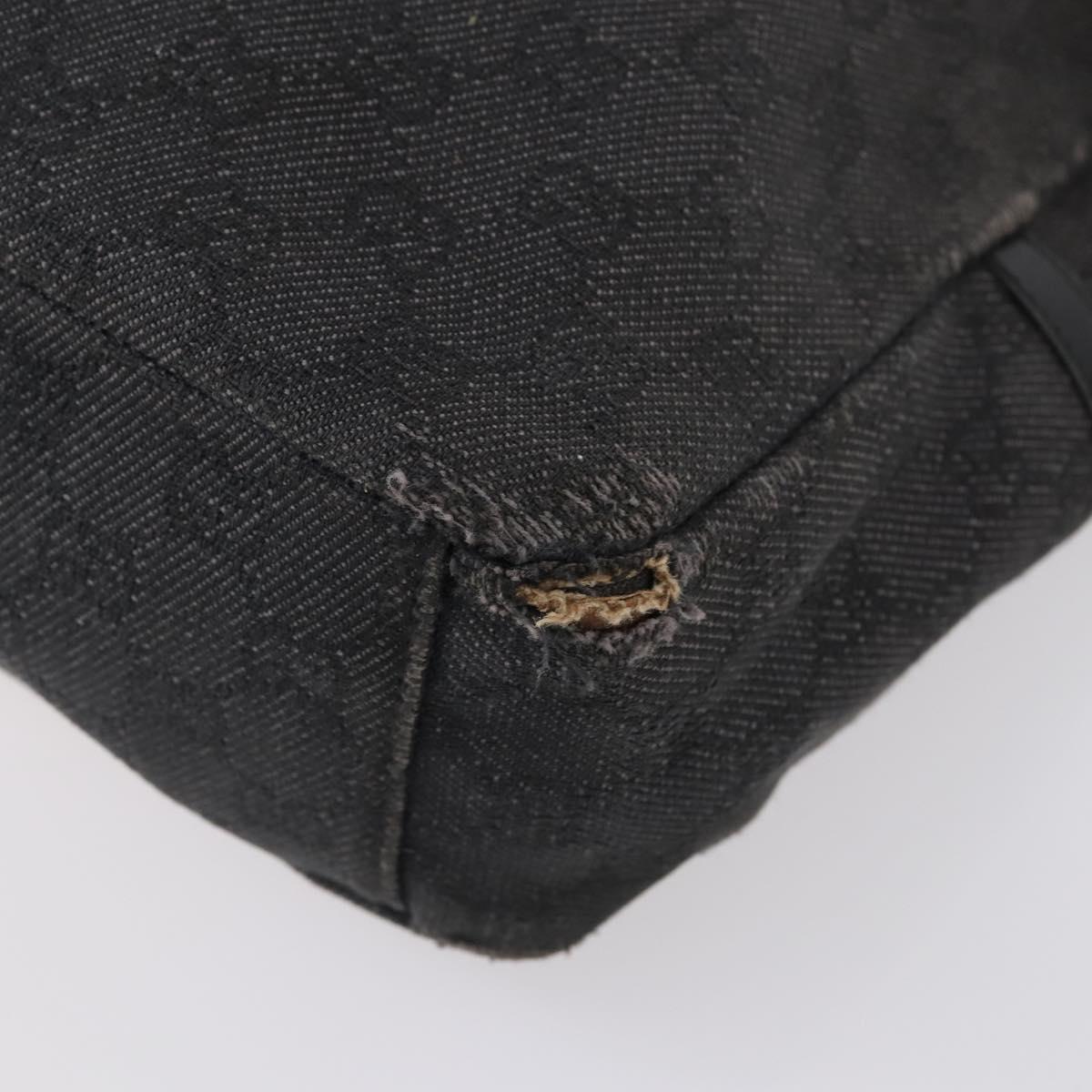 GUCCI GG Canvas Bag Canvas nylon 3Set Black Auth ar13767