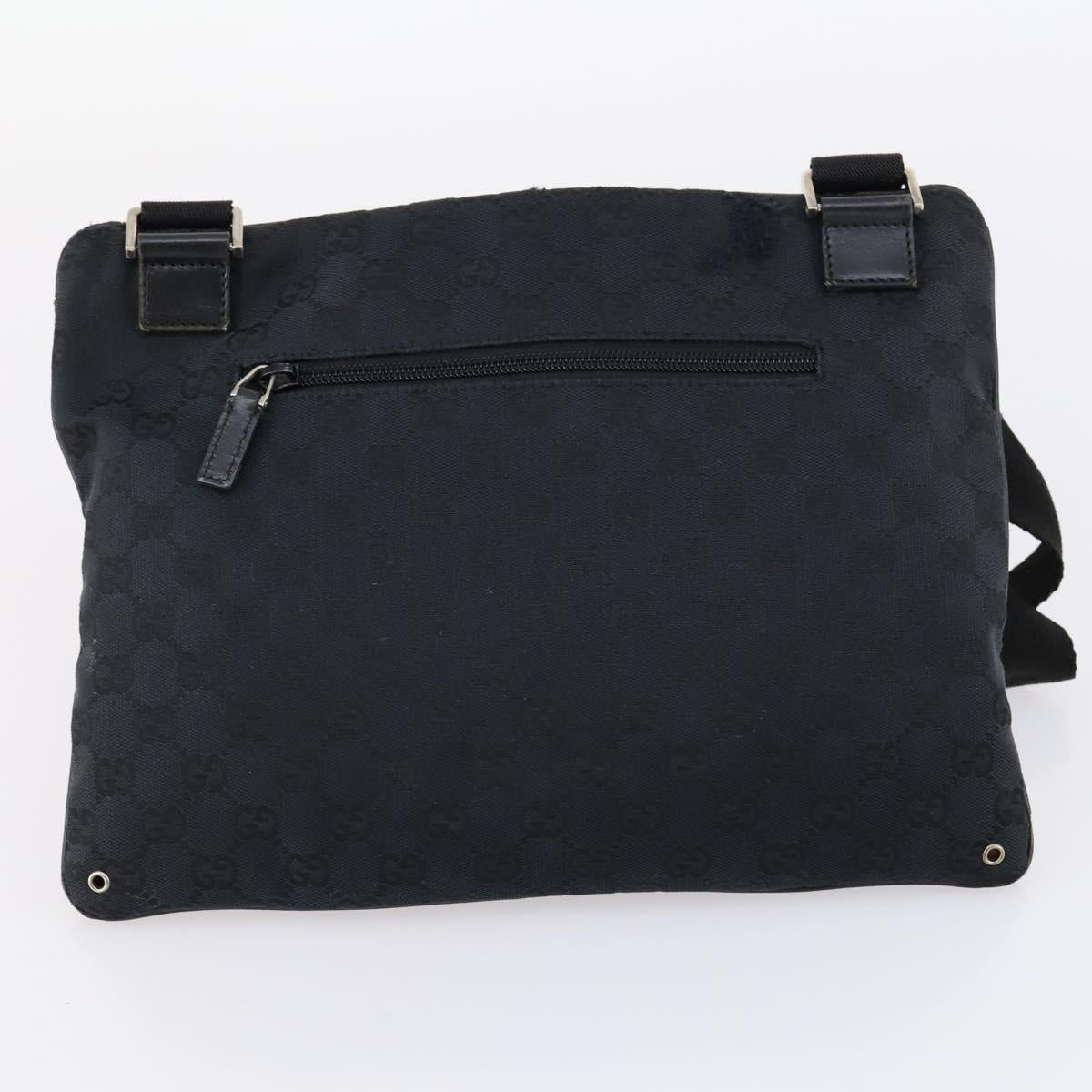 GUCCI GG Canvas Bag Canvas nylon 3Set Black Auth ar13767