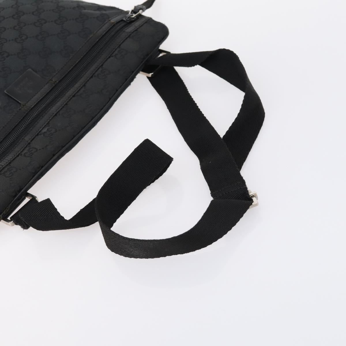 GUCCI GG Canvas Bag Canvas nylon 3Set Black Auth ar13767