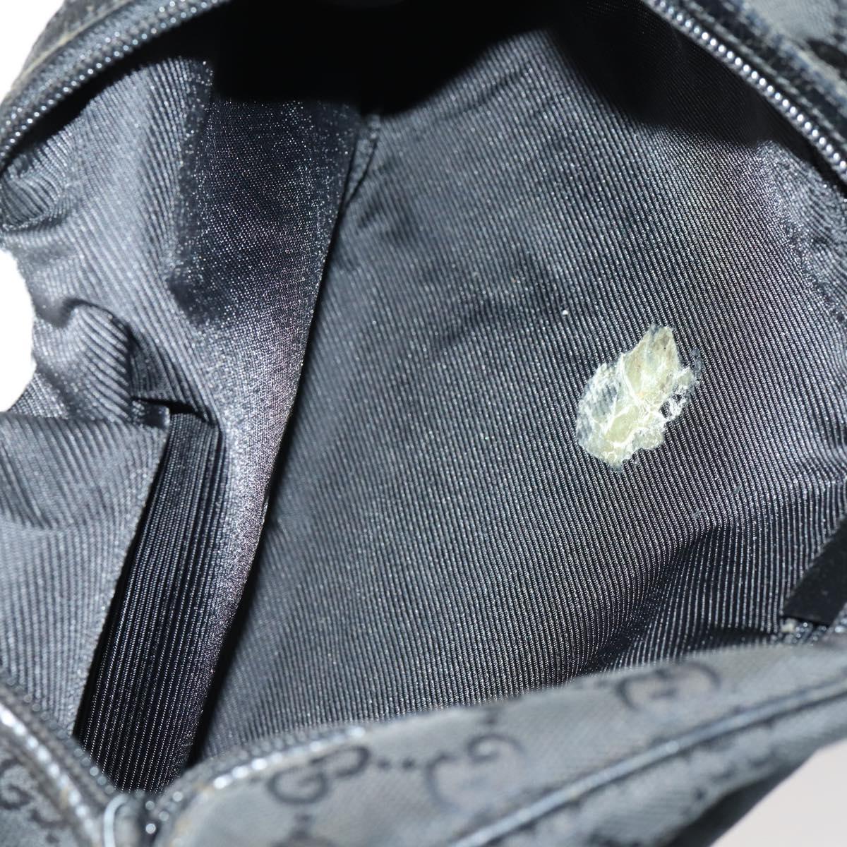 GUCCI GG Canvas Bag Canvas nylon 3Set Black Auth ar13767