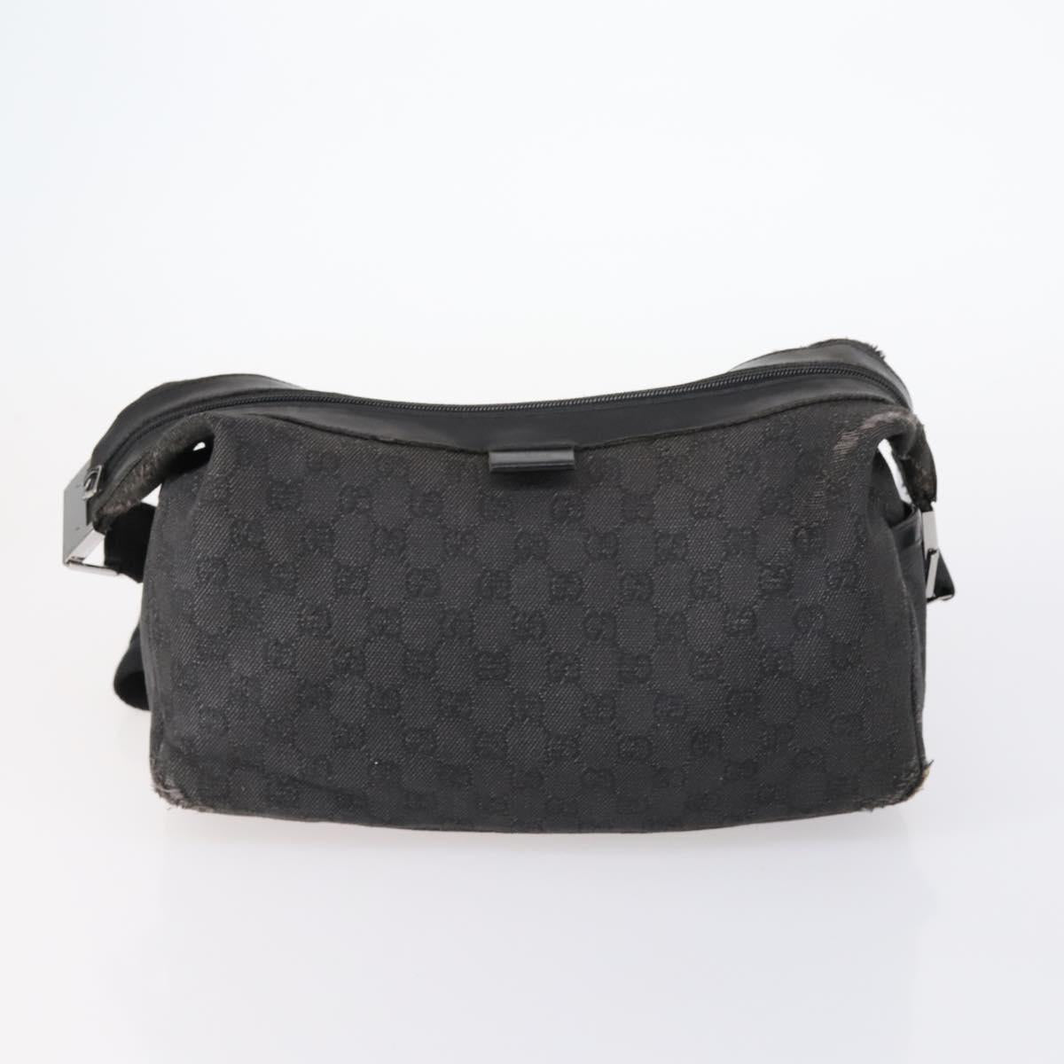 GUCCI GG Canvas Bag Canvas nylon 3Set Black Auth ar13767
