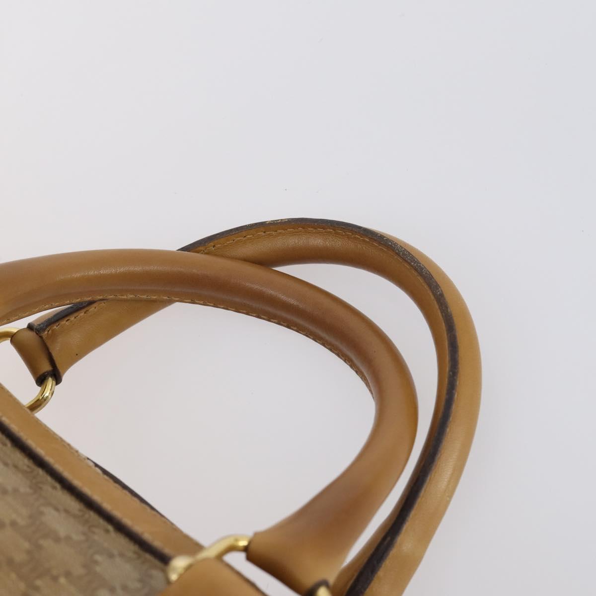 CELINE Macadam C Macadam Bag PVC Suede 4 Set Beige Brown Auth ar13769