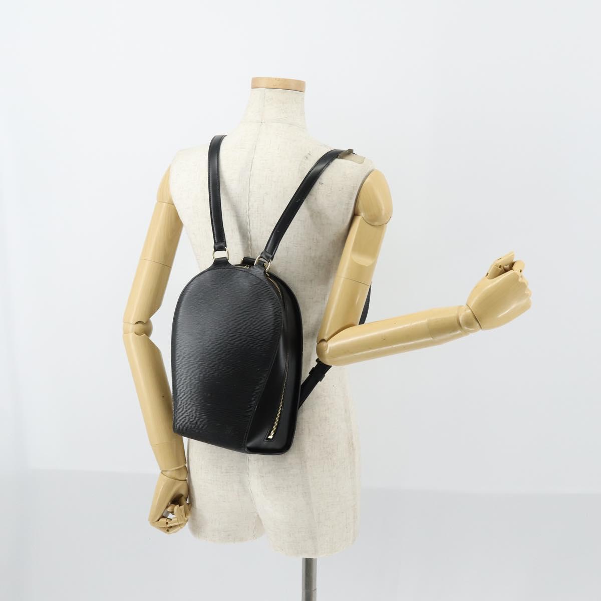 LOUIS VUITTON Epi Mabillon Backpack Black M52232 LV Auth ar13785