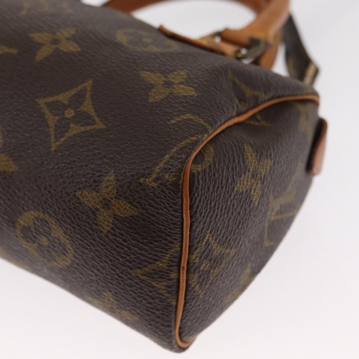LOUIS VUITTON Monogram Mini Speedy Hand Bag M41534 LV Auth ar13788