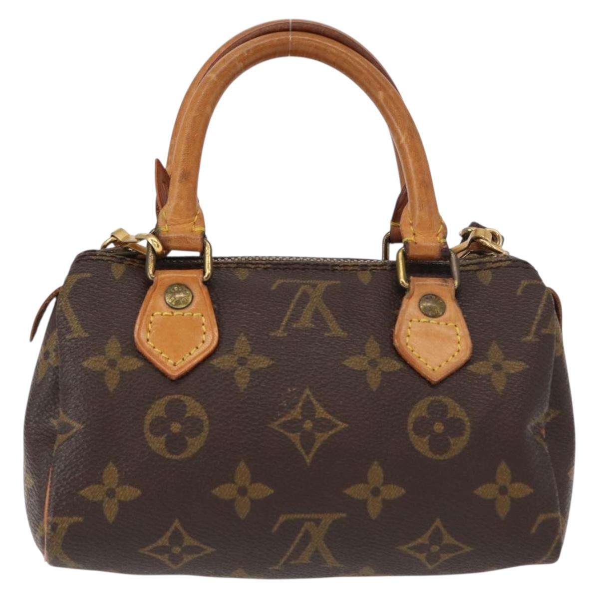 LOUIS VUITTON Monogram Mini Speedy Hand Bag M41534 LV Auth ar13788