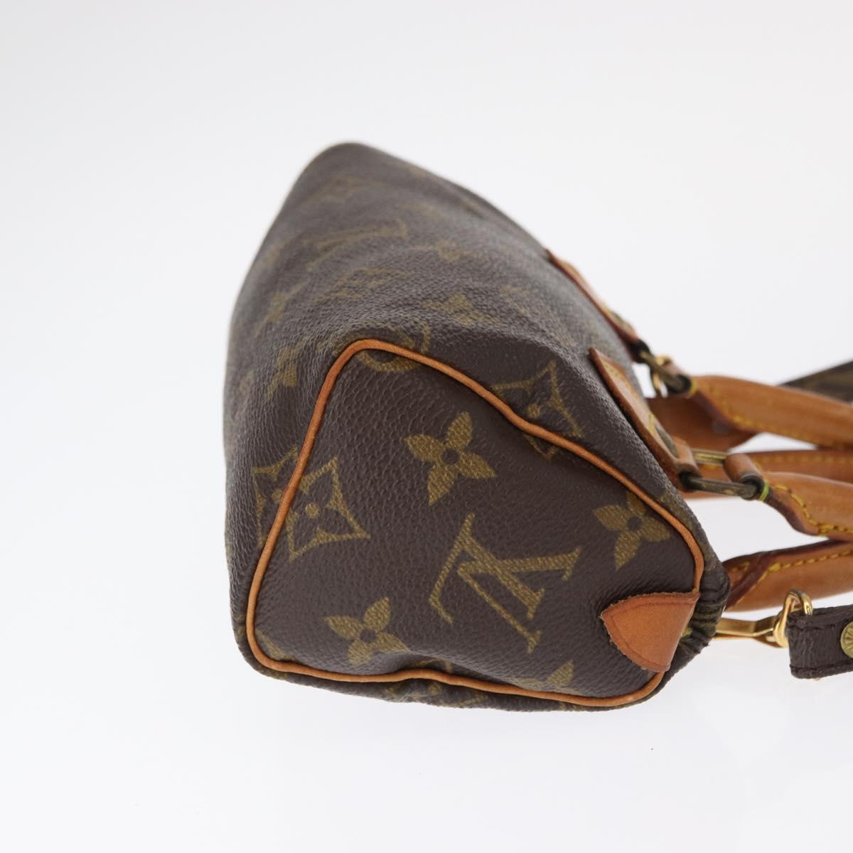 LOUIS VUITTON Monogram Mini Speedy Hand Bag M41534 LV Auth ar13788