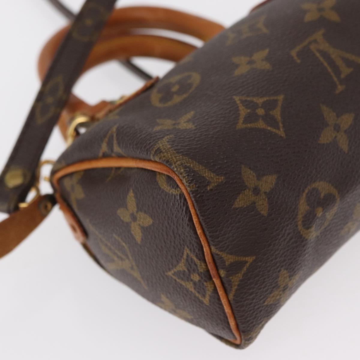LOUIS VUITTON Monogram Mini Speedy Hand Bag M41534 LV Auth ar13789