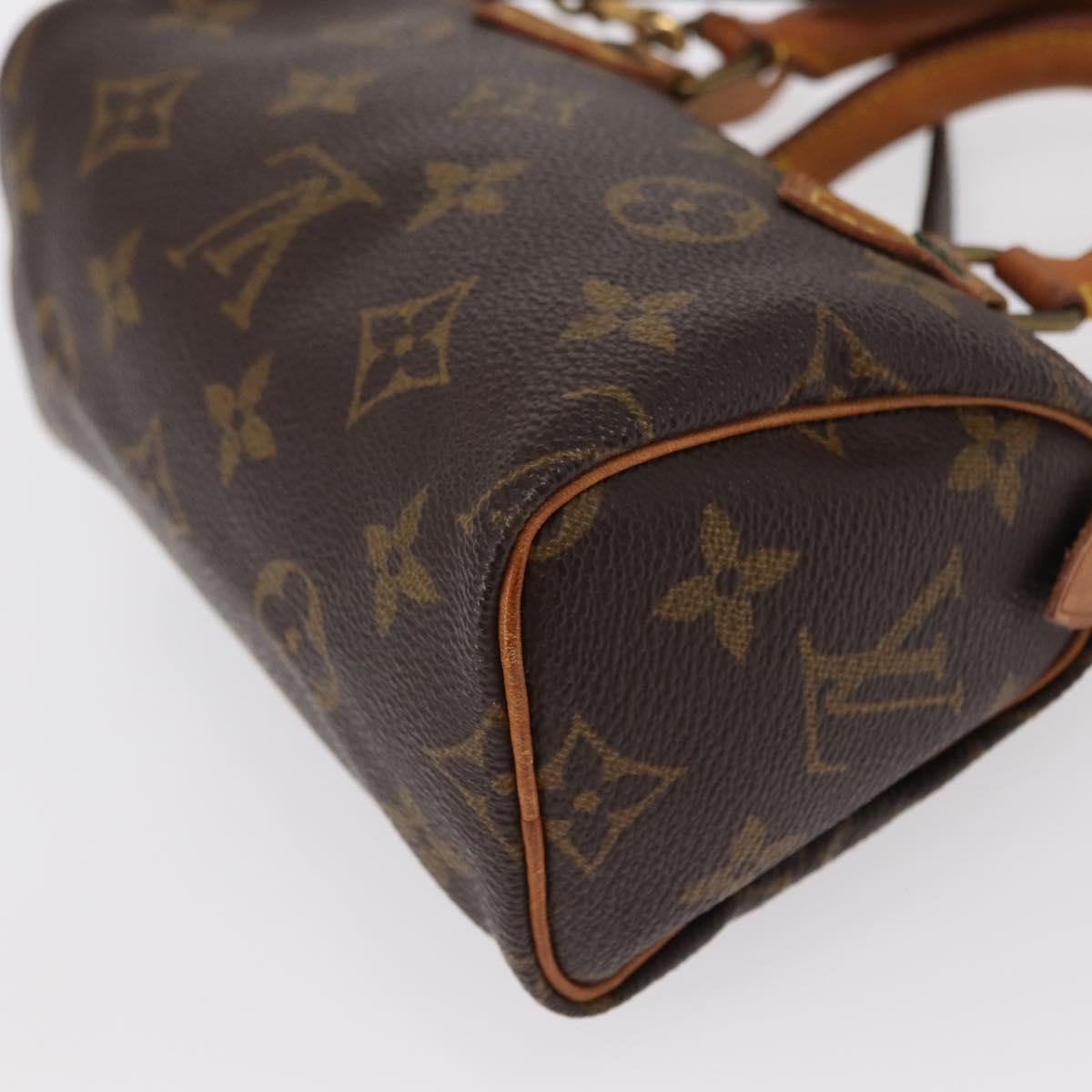 LOUIS VUITTON Monogram Mini Speedy Hand Bag M41534 LV Auth ar13789