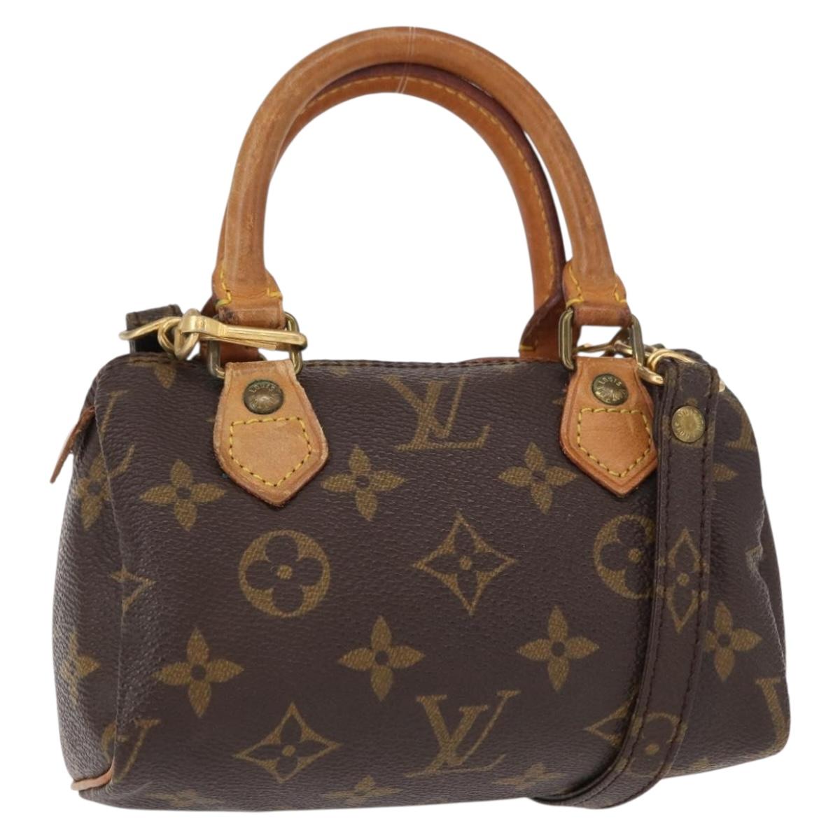 LOUIS VUITTON Monogram Mini Speedy Hand Bag M41534 LV Auth ar13789