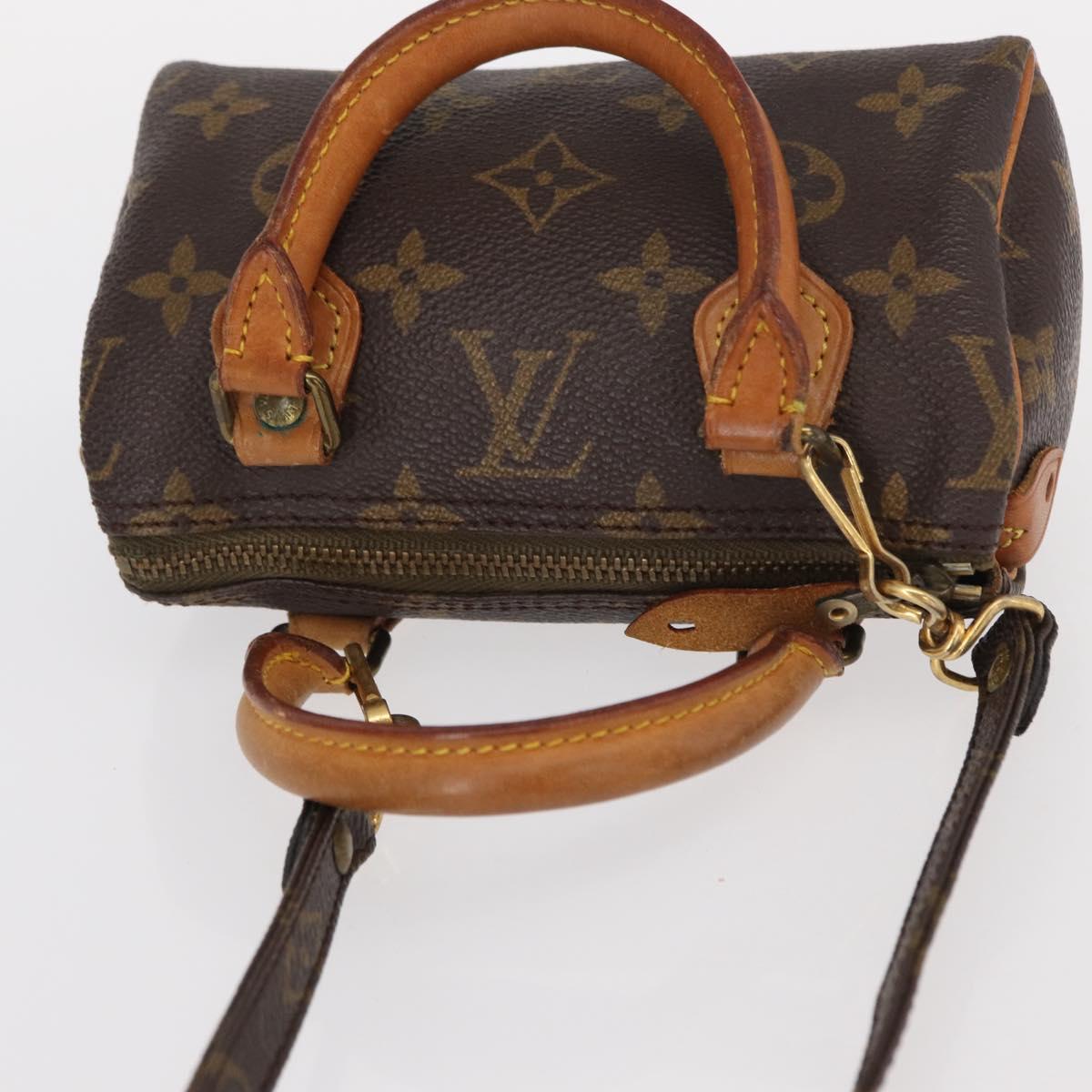 LOUIS VUITTON Monogram Mini Speedy Hand Bag M41534 LV Auth ar13789