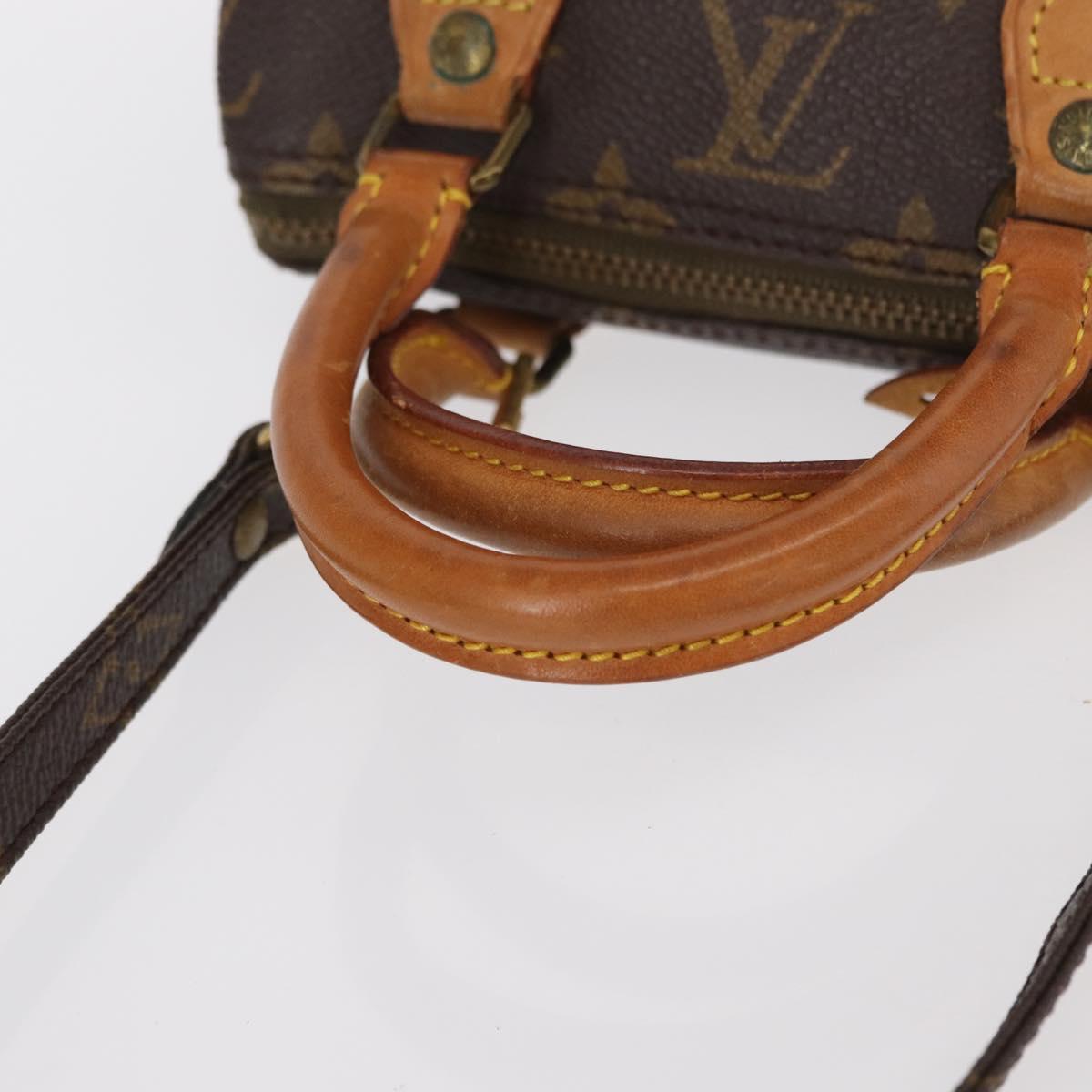 LOUIS VUITTON Monogram Mini Speedy Hand Bag M41534 LV Auth ar13789