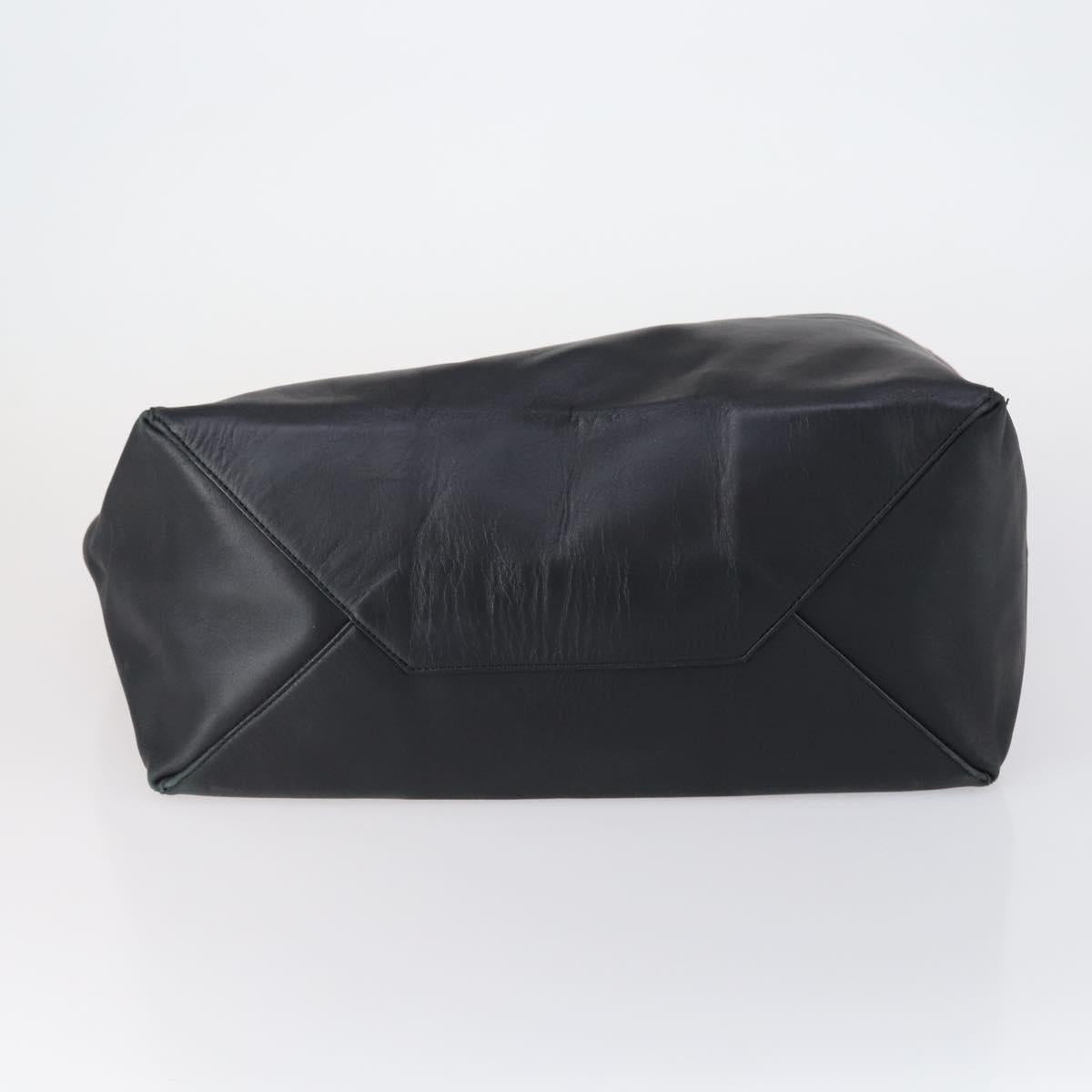 CELINE Horizontalkava Tote Bag Leather Bordeaux Gold Auth ar13790