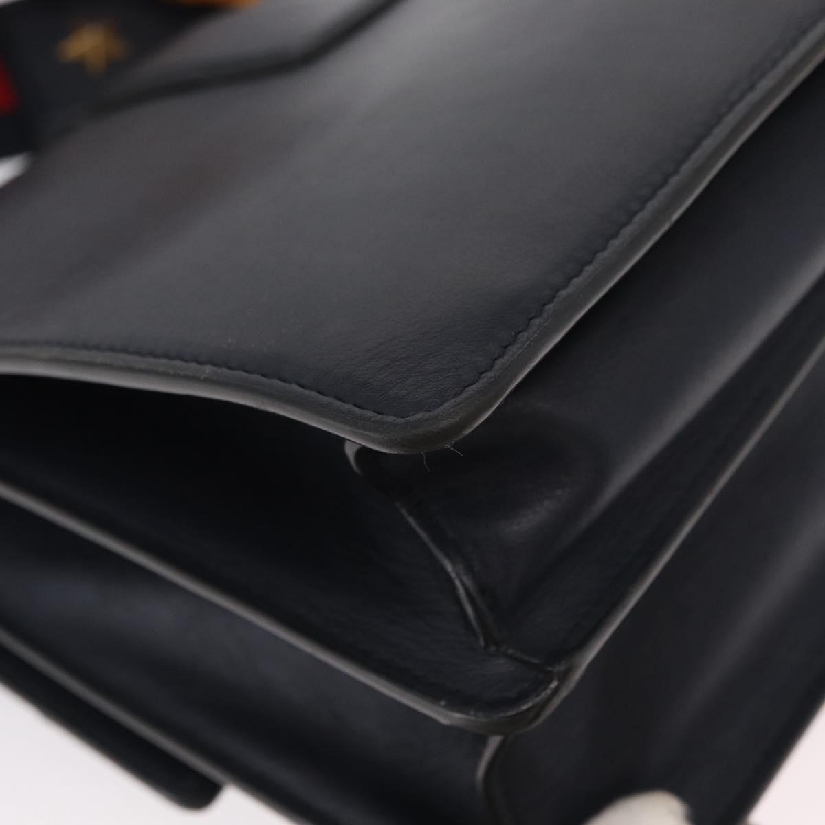 GUCCI Bamboo Dionysus Hand Bag Leather Red Navy Green 448075 Auth ar13800