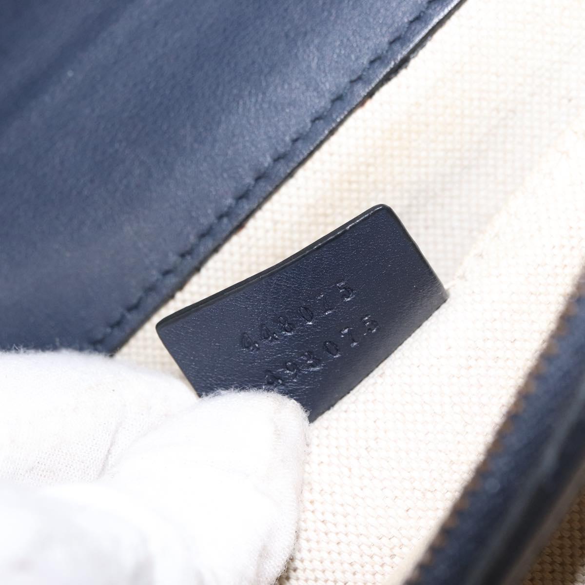 GUCCI Bamboo Dionysus Hand Bag Leather Red Navy Green 448075 Auth ar13800