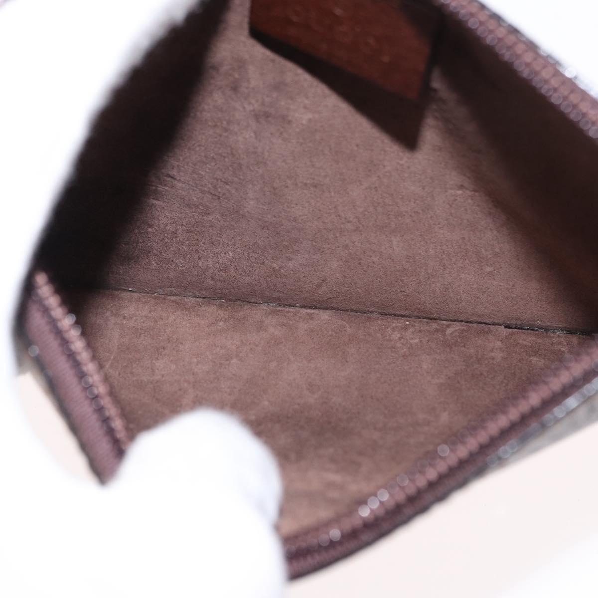 GUCCI Bamboo Hand Bag Leather Brown Gold 001 1883 Auth ar13802