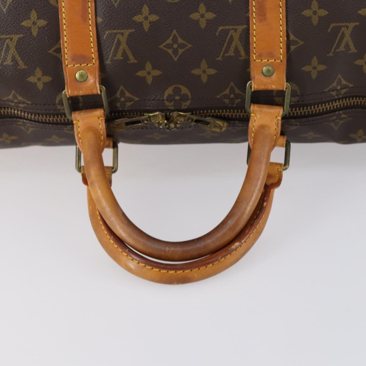 LOUIS VUITTON Monogram Keepall 50 Boston Bag M41426 LV Auth ar13807