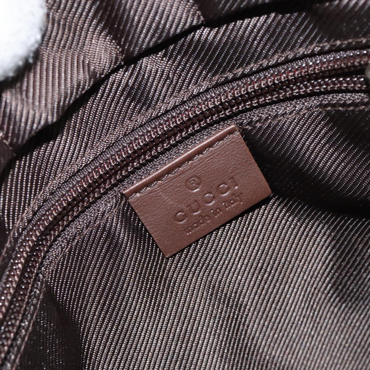 GUCCI GG Canvas Tote Bag Beige Silver 019 0402 Auth ar13814