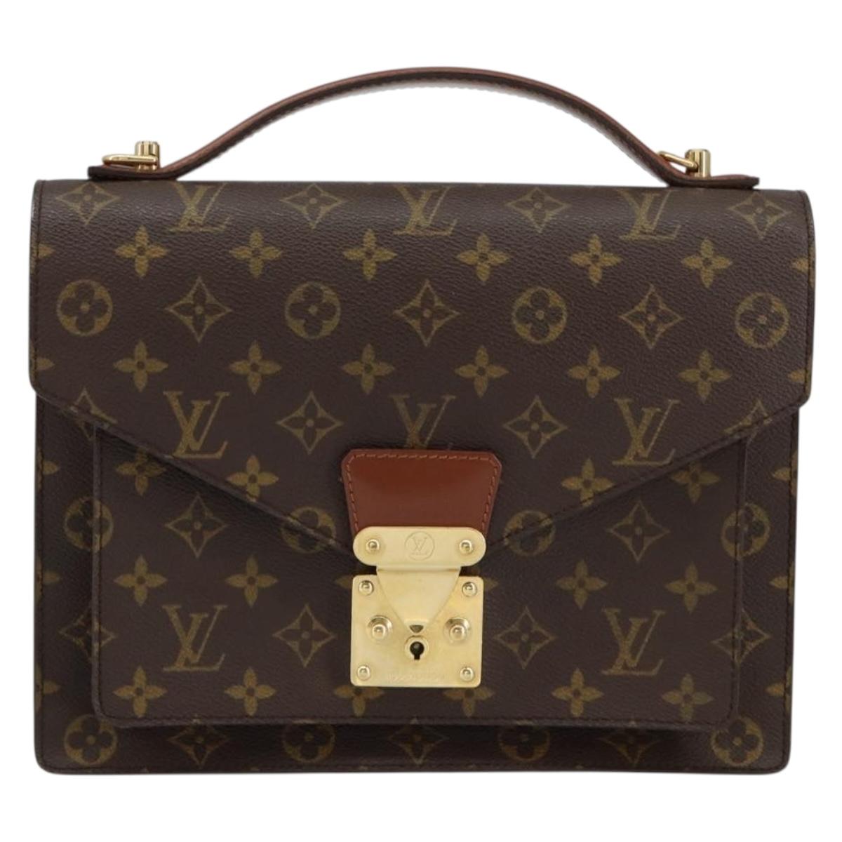 LOUIS VUITTON Monogram Monceau 28 Hand Bag M51185 LV Auth ar13826