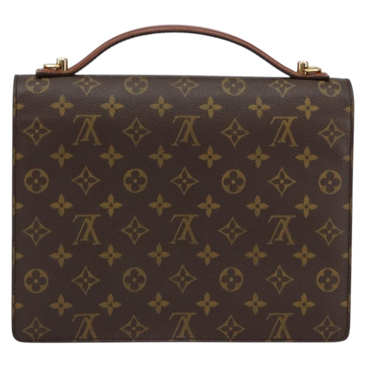 LOUIS VUITTON Monogram Monceau 28 Hand Bag M51185 LV Auth ar13826