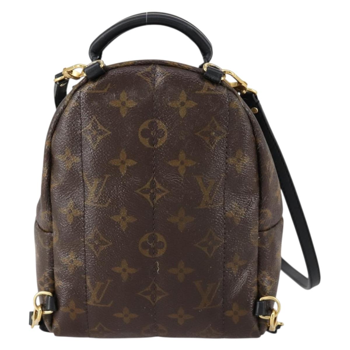 LOUIS VUITTON Monogram Palm Springs MINI Backpack M44873 LV Auth ar13828