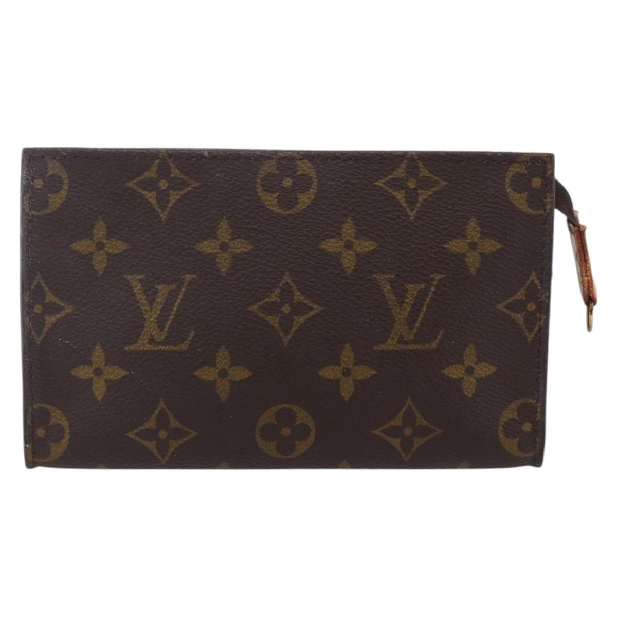 LOUIS VUITTON Monogram Bucket PM Accessory Pouch LV Auth ar13831