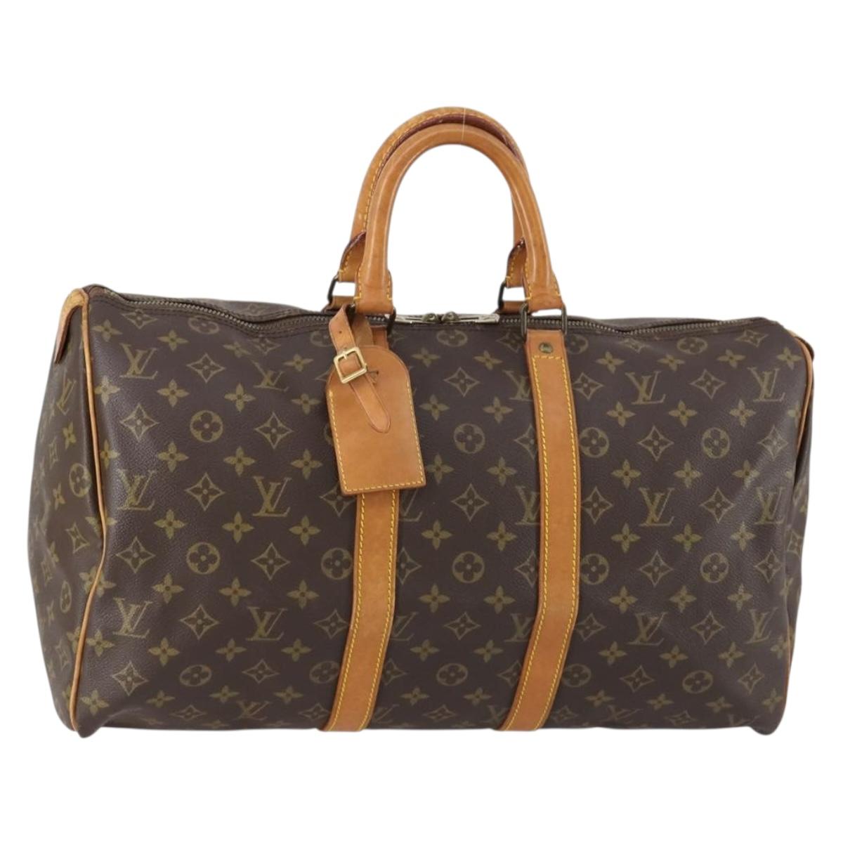 LOUIS VUITTON Monogram Keepall 45 Boston Bag M41428 LV Auth ar13832