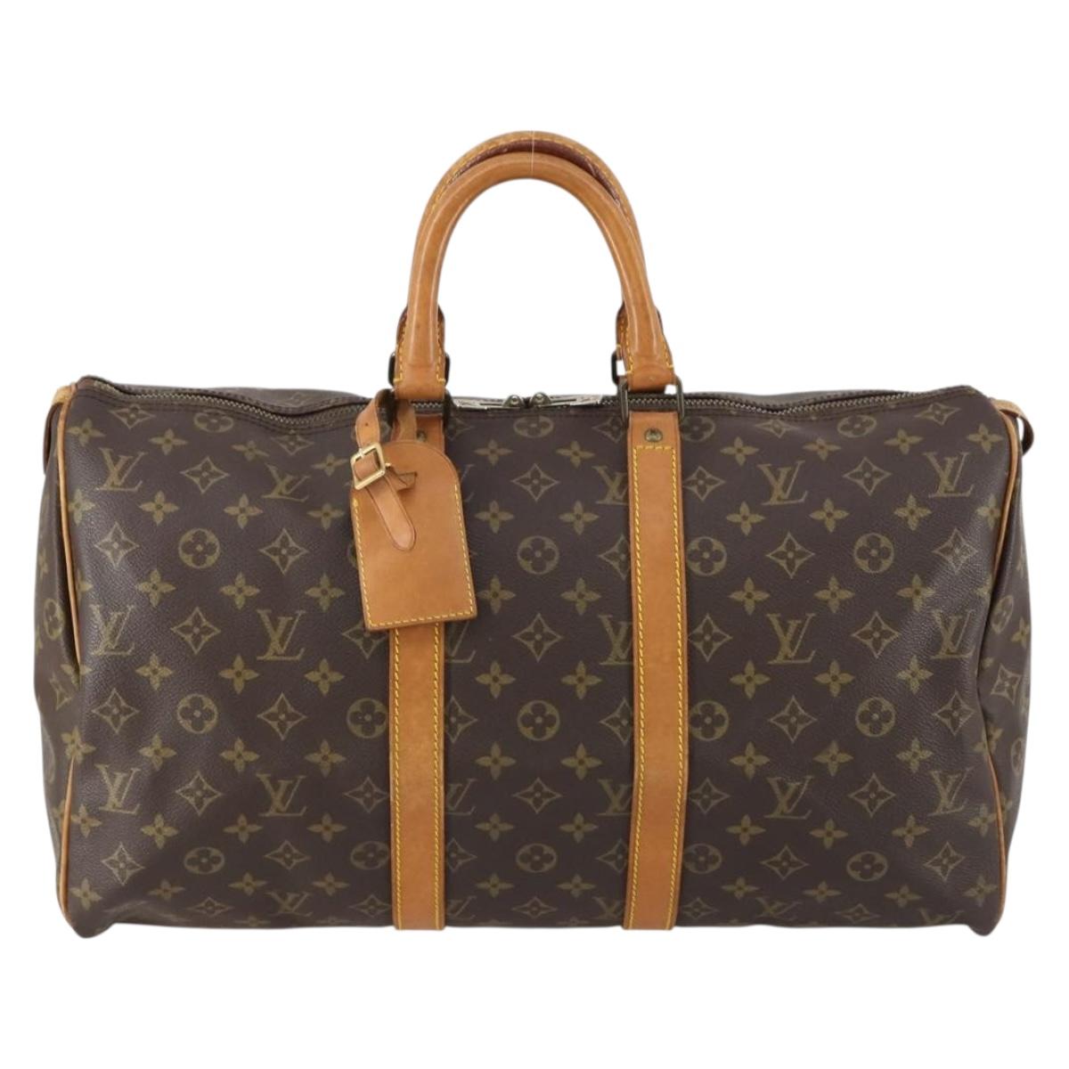 LOUIS VUITTON Monogram Keepall 45 Boston Bag M41428 LV Auth ar13832