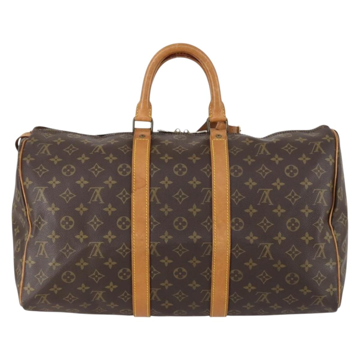 LOUIS VUITTON Monogram Keepall 45 Boston Bag M41428 LV Auth ar13832