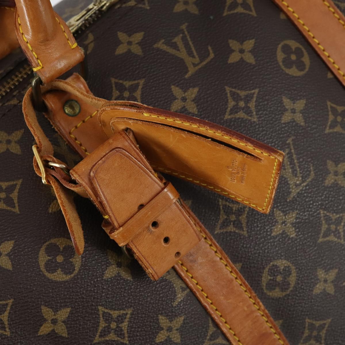 LOUIS VUITTON Monogram Keepall 55 Boston Bag M41424 LV Auth ar13834
