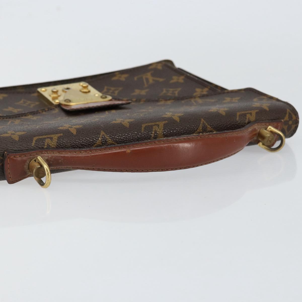 LOUIS VUITTON Monogram Monceau 28 Hand Bag M51185 LV Auth ar13847