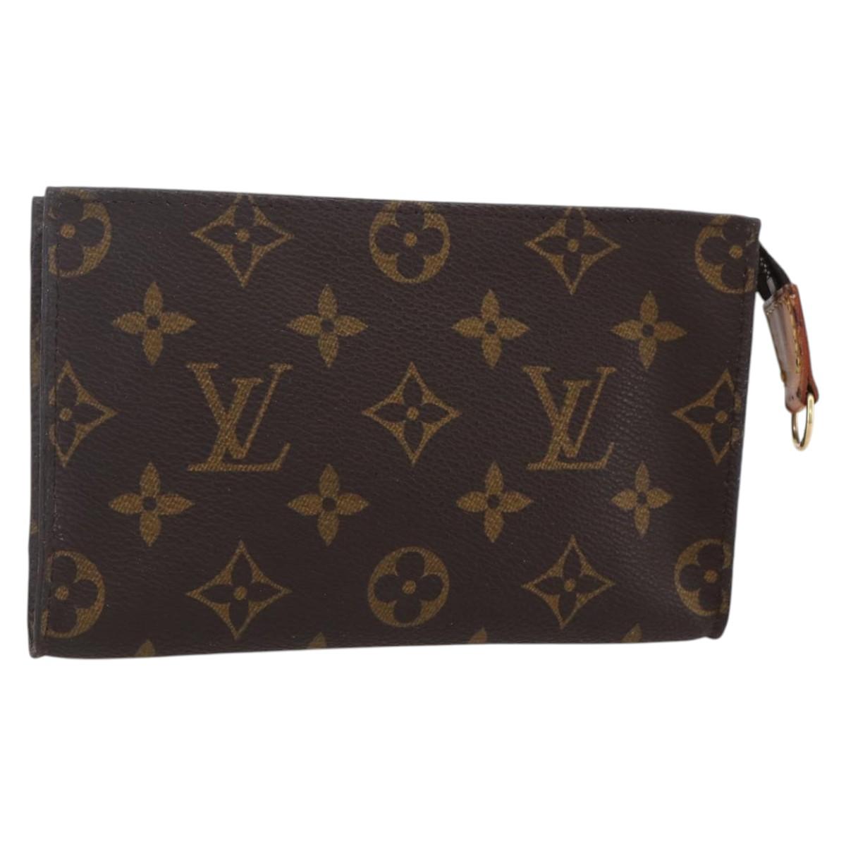 LOUIS VUITTON Monogram Bucket PM Accessory Pouch LV Auth ar13849