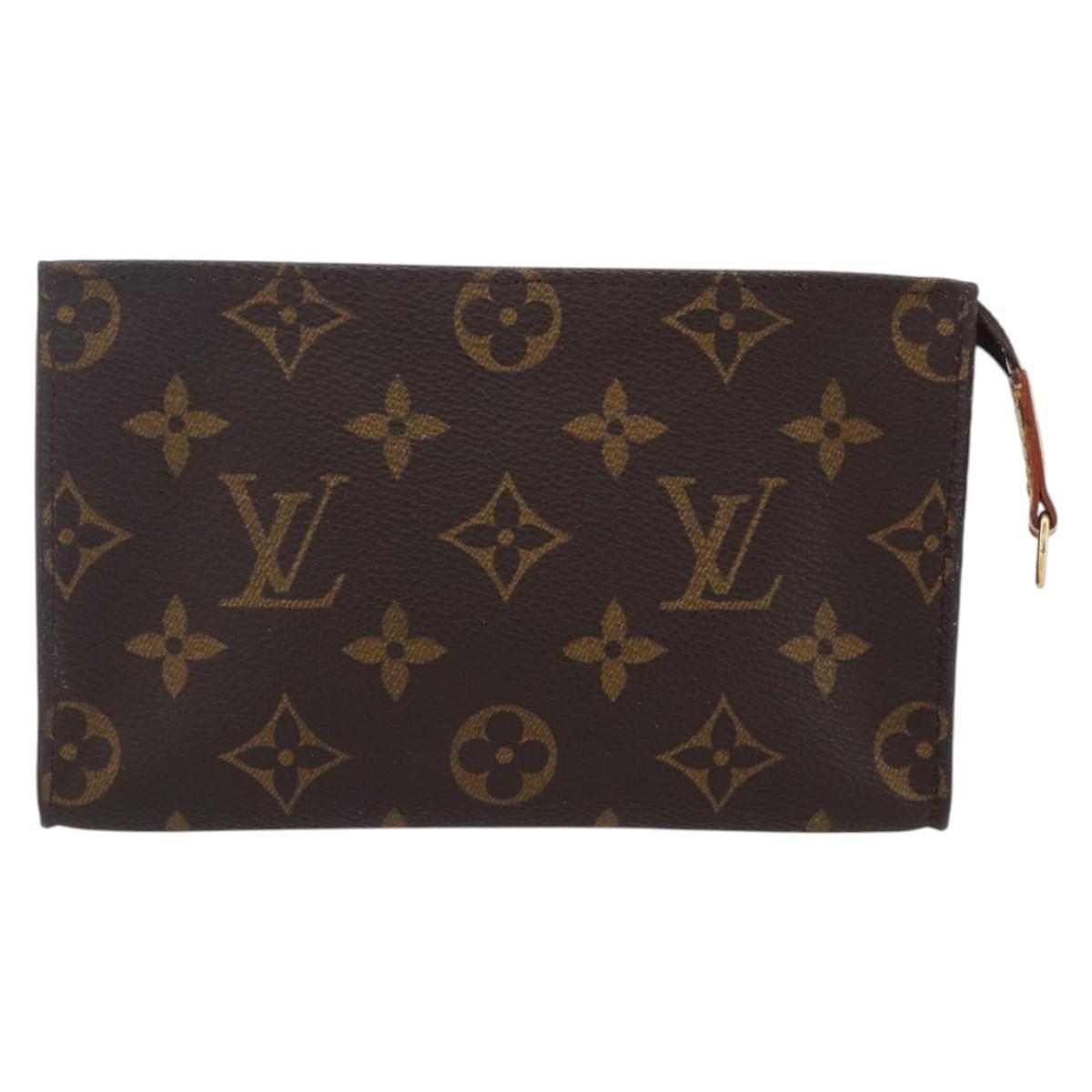 LOUIS VUITTON Monogram Bucket PM Accessory Pouch LV Auth ar13849