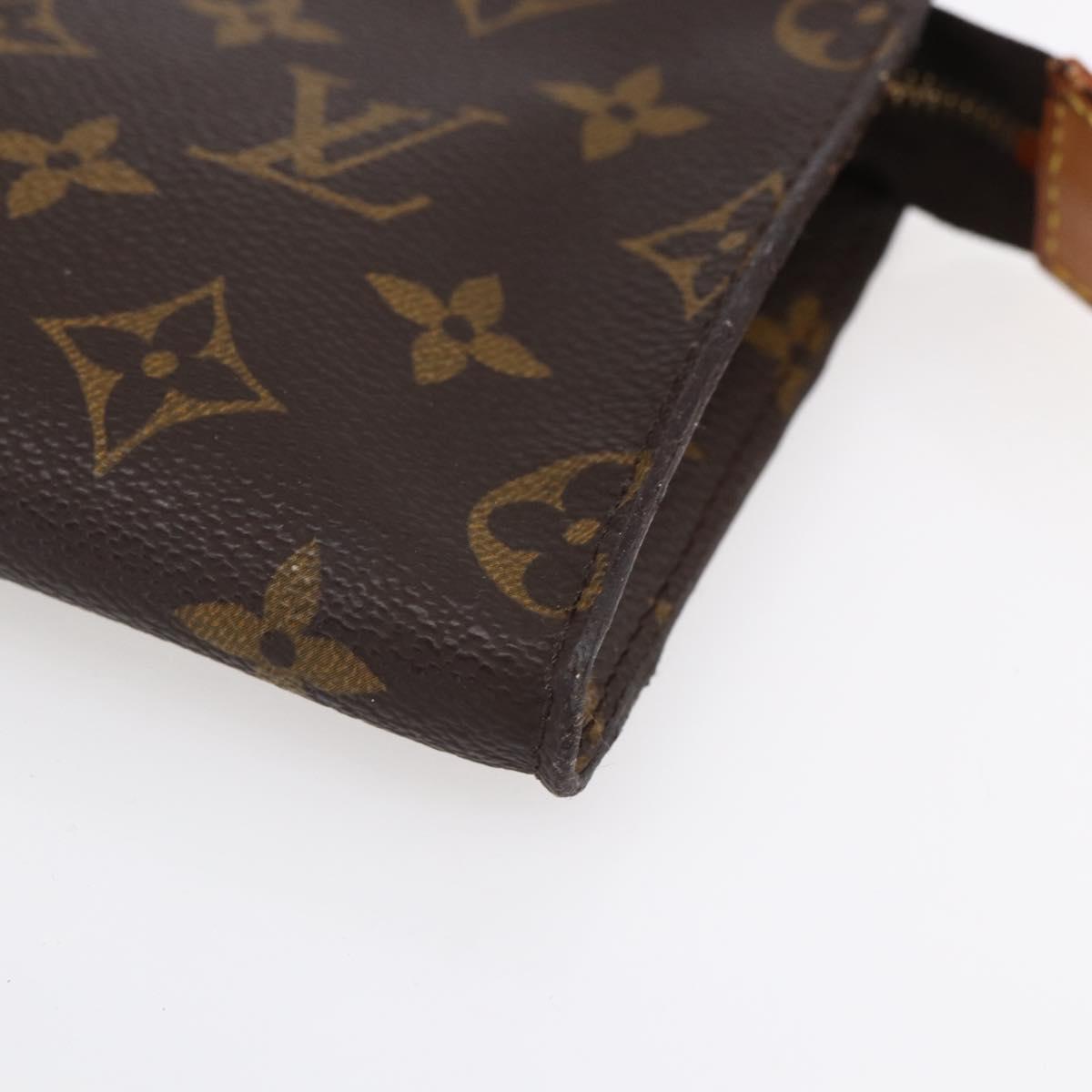 LOUIS VUITTON Monogram Bucket PM Accessory Pouch LV Auth ar13849
