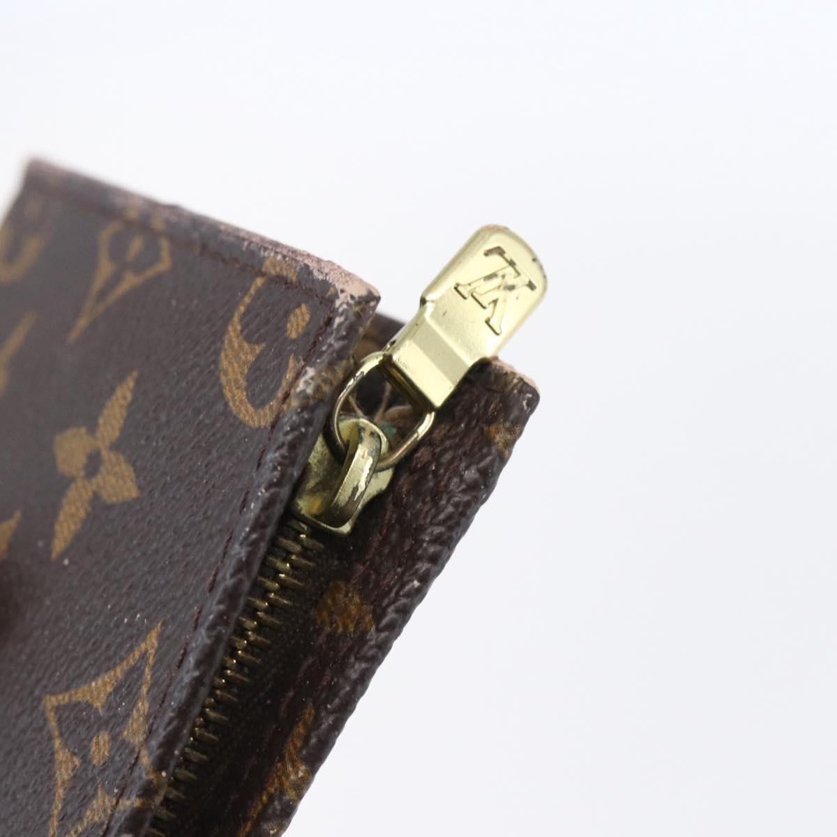 LOUIS VUITTON Monogram Bucket PM Accessory Pouch LV Auth ar13850