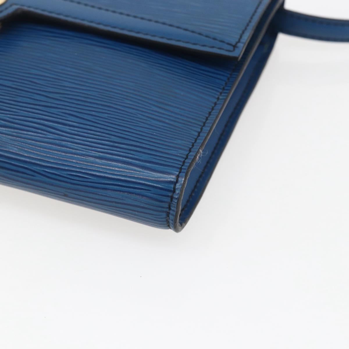 LOUIS VUITTON Epi Pochette Arche Shoulder Bag Blue M52575 LV Auth ar13863