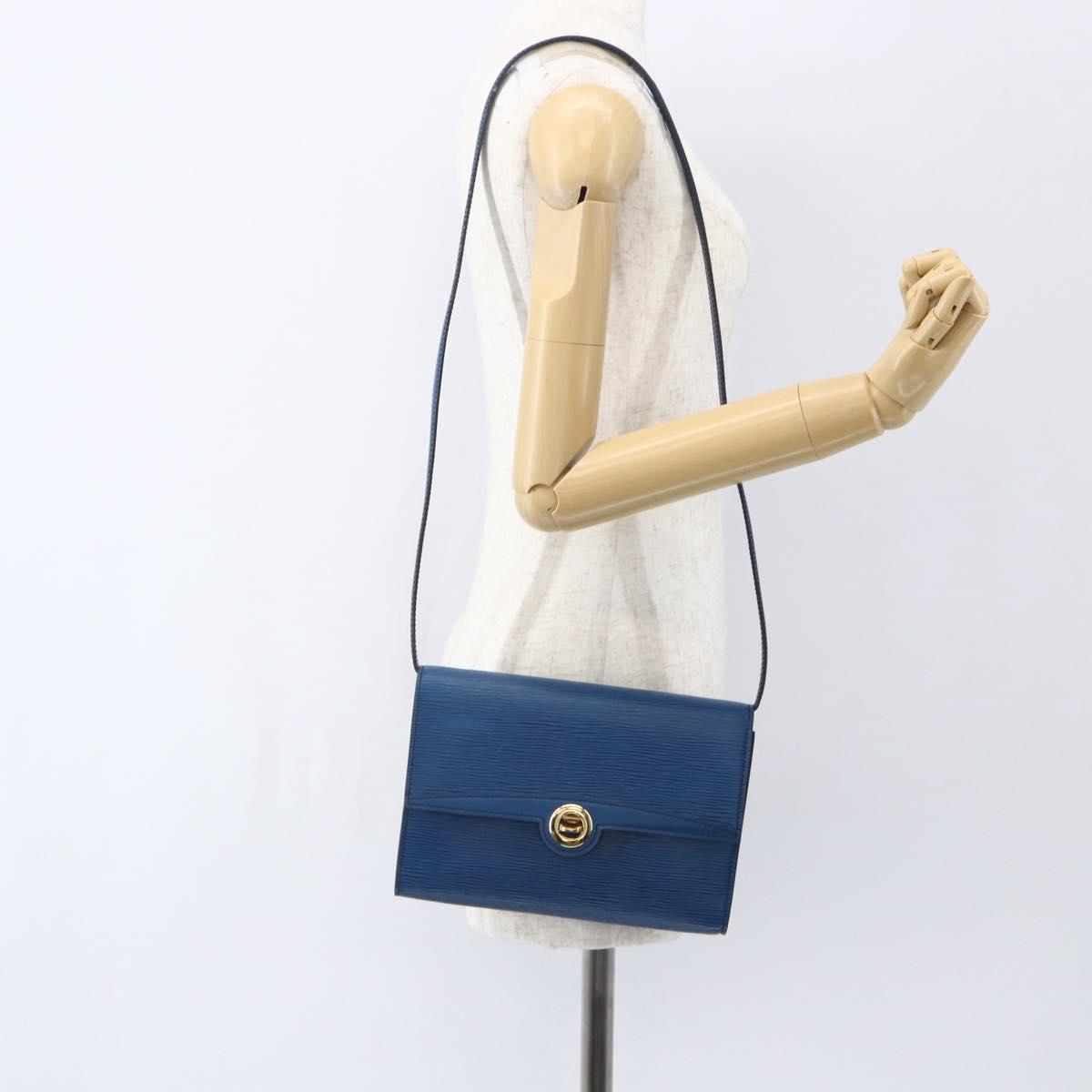 LOUIS VUITTON Epi Pochette Arche Shoulder Bag Blue M52575 LV Auth ar13863