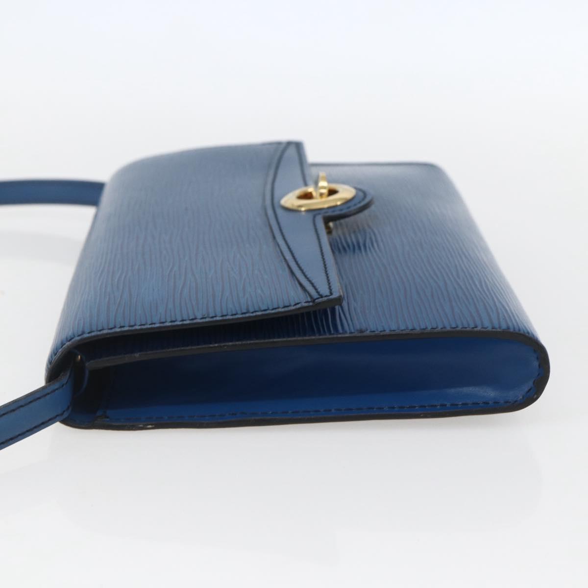 LOUIS VUITTON Epi Pochette Arche Shoulder Bag Blue M52575 LV Auth ar13863